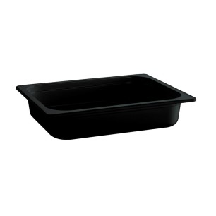 Гастронорм, PET, GN 1/2, 32,5x26,5xh6,5см, 3,4л, черен, стакабъл, FRIENDLY – APS