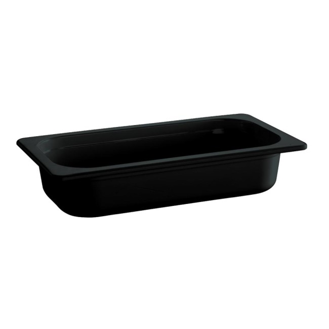Гастронорм, PET, GN 1/3, 32,5x17,6xh6,5см, 2л, черен, стакабъл, FRIENDLY – APS