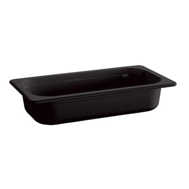 Гастронорм, PET, GN 1/3, 32,5x17,6xh10см, 2,7л, черен, стакабъл, FRIENDLY – APS