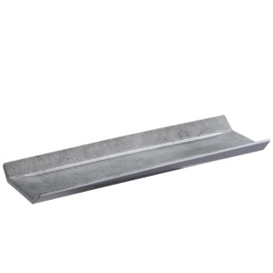 Меламиново плато, правоъгълно, GN 2/4, 53x16,2xh3,5см, стакабъл, сиво, CONCRA – APS