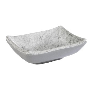 Меламинова купичка, 9x7см, h3см, 40мл, сива, стакабъл, CONCRA – APS