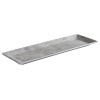 Меламиново плато, правоъгълно, 31x10,5xh1,5см, стакабъл, сиво, CONCRA – APS