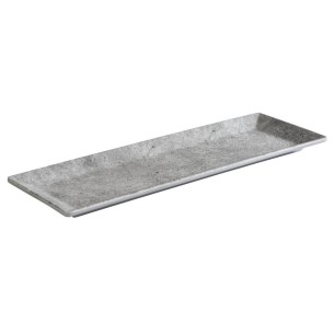 Меламиново плато, правоъгълно, 31x10,5xh1,5см, стакабъл, сиво, CONCRA – APS
