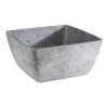 Меламинова купа, квадратна, 25x25см, h12см, 3,8л, сива, стакабъл, CONCRA – APS