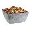 Меламинова купа, квадратна, 25x25см, h12см, 3,8л, сива, стакабъл, CONCRA – APS