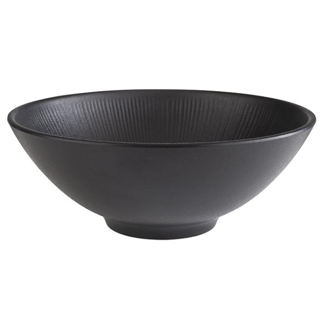 Меламинова купа, кръгла, ф24см, h9см, 1,7л, черна, стакабъл, „NERO“ – APS
