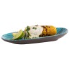 Меламиново плато, овално, 28x13,5xh4см, стакабъл, синьо/кафяво, „CANCUN“– APS