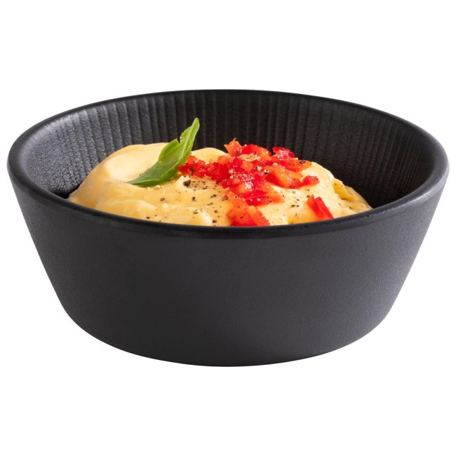 Меламинова купа, ф12,5см, h4,5см, 250мл, черна, стакабъл, NERO – APS
