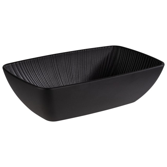 Меламинова купа, правоъгълна, GN 1/4, 26,5x16,2xh7,5см, 1,5л, NERO – APS