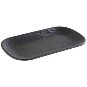 Меламиново плато, правоъгълно, GN 1/4, 26,5x16,2xh2,5см, черно, стакабъл, NERO – APS