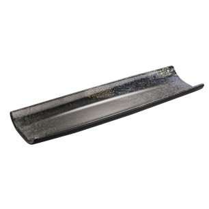 Меламиново плато за суши, 41x13xh3см, черно, стакабъл, UMI – APS