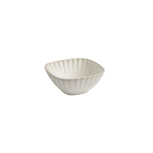 Меламинова купа, квадратна, 19x19xh8см, 1,1л, бяло/бежаво, стакабъл, ARUMI – APS