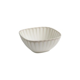 Меламинова купа, квадратна, 25x25xh11см, 2,8л, бяло/бежаво, стакабъл, ARUMI – APS