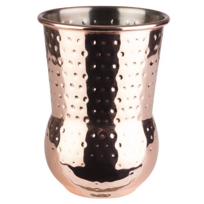 Иноксова релефна чаша за коктейли, ф8см, h11,5см, 400мл, copper, „JULEP MUG“– APS