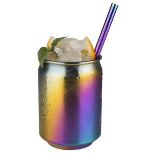Иноксова чаша за коктейли, ф7,5см, h10,5см, 350мл, rainbow, стакабъл, „COOL“ – APS