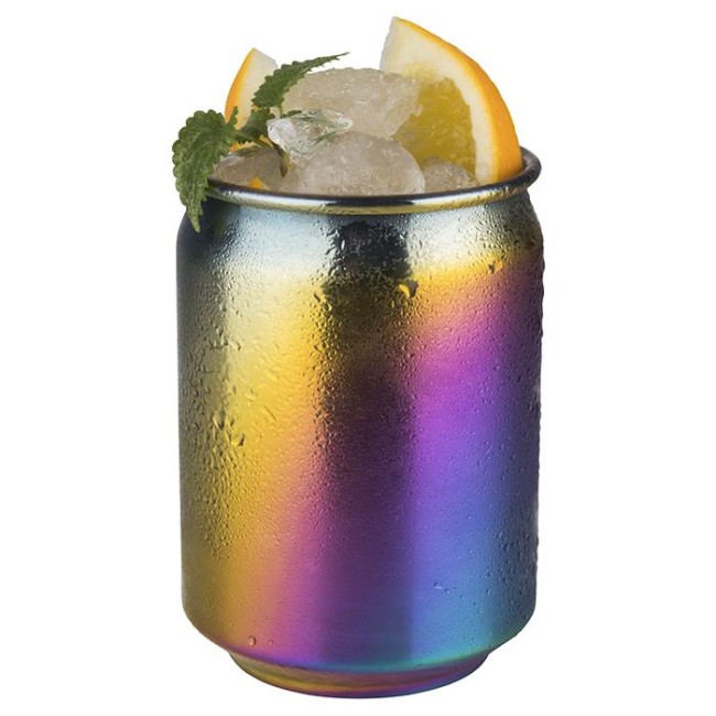 Иноксова чаша за коктейли, ф7,5см, h10,5см, 350мл, rainbow, стакабъл, „COOL“ – APS