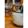 Шампаниера, пластмаса/инокс, 18/8, кръгла, ф28см, h25см, 10л, прозрачно/черно, стакабъл, AUREO – APS