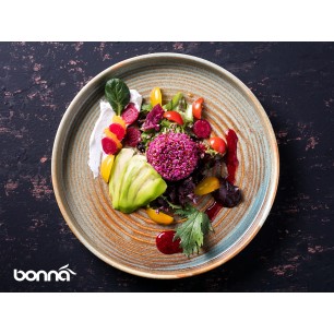 Порцеланова чиния с борд ф21см BONNA - CORAL (CRL 21DZ)