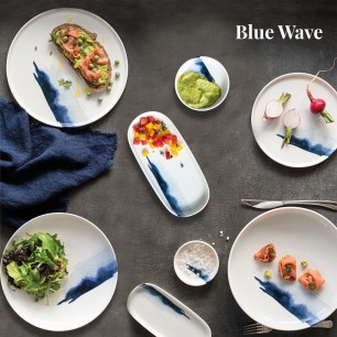 Порцеланово овално плато 30cm BONNA-BLUE WAVE-(BLW HYG 30OV)
