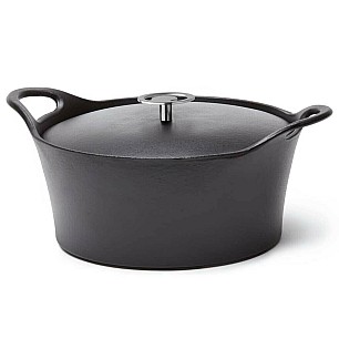 Чугунена тенджера черна ф25см 3,4л - Cuisinox - Volcan