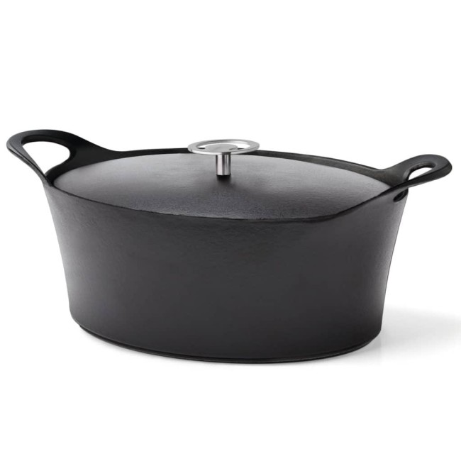 Чугунена овална тенджера черна 30см 3,9л - Cuisinox
