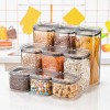 Пластмасова кутия за съхранение със силиконово уплътнение "Chef" 10,5x10,5xh17см 1,4л DUNYA-(31151)