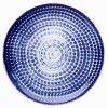 Порцеланова чиния плитка без борд ф24см h2,1см POINTS BLUE - Suisse Langenthal