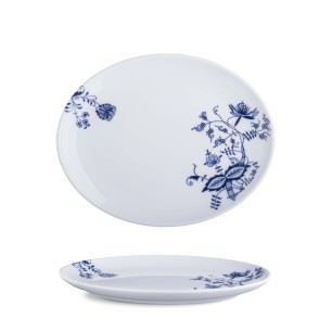 Порцеланова овална чиния, 28см, CLASSIC BLUE - G.Benedikt