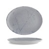 Порцеланово овално плато, 32см, Stone blue - G.Benedikt