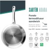 Алуминиев тиган с незалепващо покритие, ф32/20,5см, h5,5см, 3,5мм, ADARA, GARINOX – Lacor
