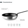 Алуминиев тиган с незалепващо покритие, ф36-24см, h5,8см, KAI - Garinox