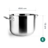Иноксова тенджера без капак, ф20см, h13см, 4л, Gastro – Garinox
