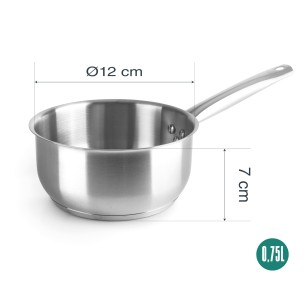 Иноксова касерола, ф12см, h7см, 750мл, Gastro – Garinox