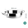 Иноксова тенджера без капак, ф24см, h6,5см, 2,8л, Gastro – Garinox