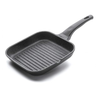 Алуминиев грил тиган с незалепващо покритие Eco-Piedra Black 28х28см - Lacor