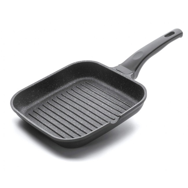 Алуминиев грил тиган с незалепващо покритие Eco-Piedra Black 28х28см - Lacor