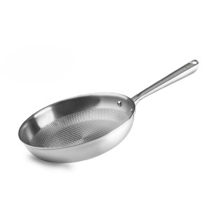 Титаниев тиган, трислоен, незалепващ, ф24-18,5см, h6см, 2,3мм, TitanGrill – Lacor