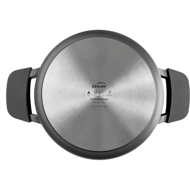 Алуминиева тенджера с незалепващо покритие, ф20см, h9,5см, 2,6л, TITANIUM PRO - Lacor