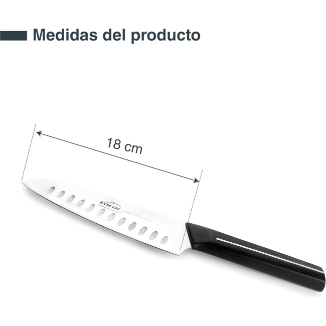 Нож Santoku от неръждаема стомана, 18см, MASTER – Lacor