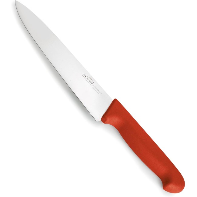 Нож на шеф готвача / Chef's, неръждаема стомана, ергономична TPV дръжка, 20см, червен, SELECT – Lacor