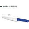 Нож на шеф готвача / Chef's, неръждаема стомана, ергономична TPV дръжка, 20см, син, SELECT – Lacor