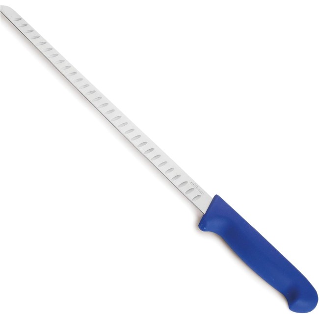 Нож за шунка / риба / сьомга, неръждаема стомана, ергономична TPV дръжка, 30,5см, син, SELECT – Lacor
