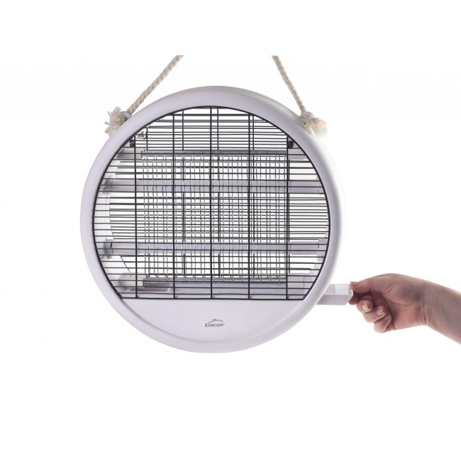 Полипропиленова електрическа инсектицидна лампа, 220-240V, 50/60Hz, 3,5W, 2500V, до 50м2, 36,6x8,3см, WHITE - Lacor