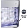 Електрическа инсектицидна лампа, 220-240V, 50/60Hz, 2x15W UV-A LED, 100м2, 2000V, 49,5x9x31см, 3,15кг, CAPTER - Lacor