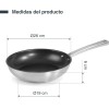 Иноксов тиган с незалепващо покритие, ф26-19см, h6см, FOODIE - Lacor