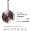 Иноксов тиган, ф30-22см, h6,5см, FOODIE - Lacor