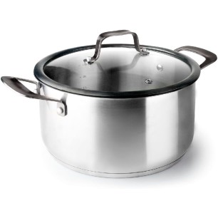 Иноксова тенджера със стъклен капак, ф28см, h14см, 8,3л, ORIGIN - Lacor
