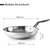 Иноксов тиган, ф30-23см, h5см, ORIGIN - Lacor