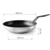 Иноксов тиган с незалепващо покритие, ф26-19см, h4,5см, ORIGIN - Lacor