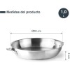 Иноксово тяло за тиган / тава, ф20см, h4см, 1л, стакабъл, COMBI – Lacor
